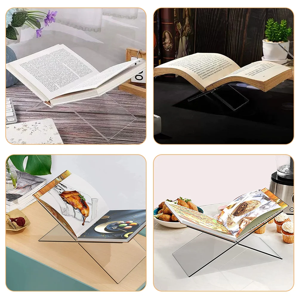 

Menu Stand Recipe Book Holder for Kitchen Cases Reading Acrylic Cooking Counter Decor Ornament Display