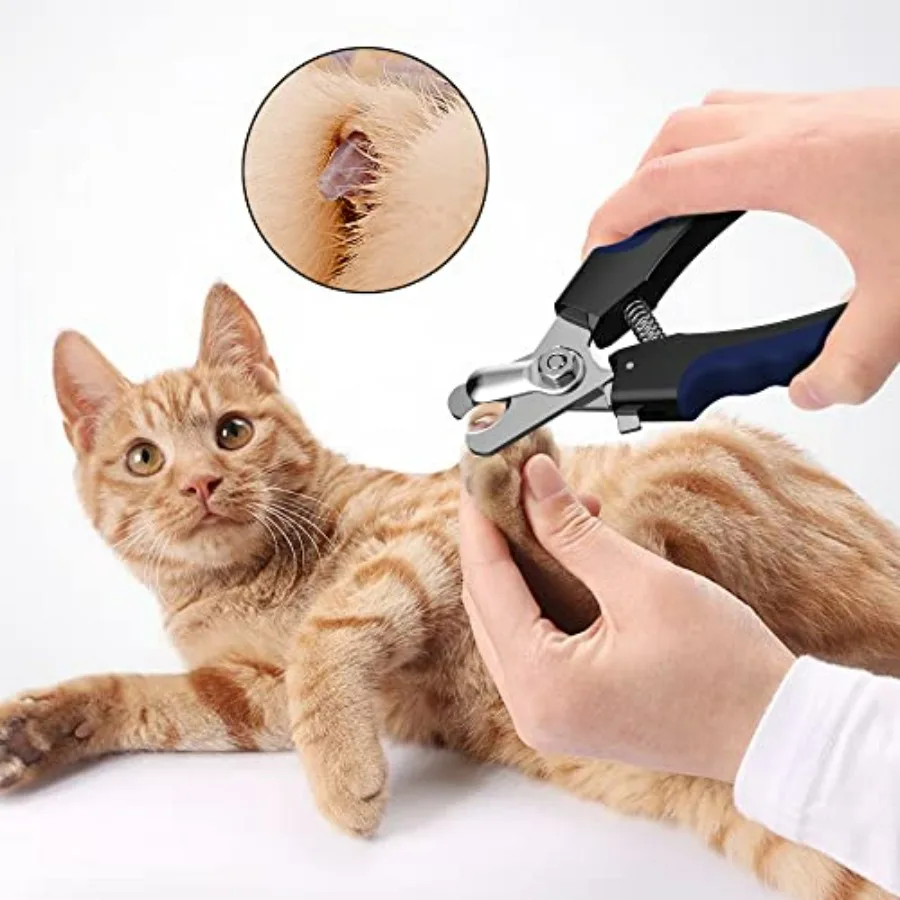 Professional Dog & Cat Nail Clippers with Safety Guard – Prevent Over-Cutting for All Breeds