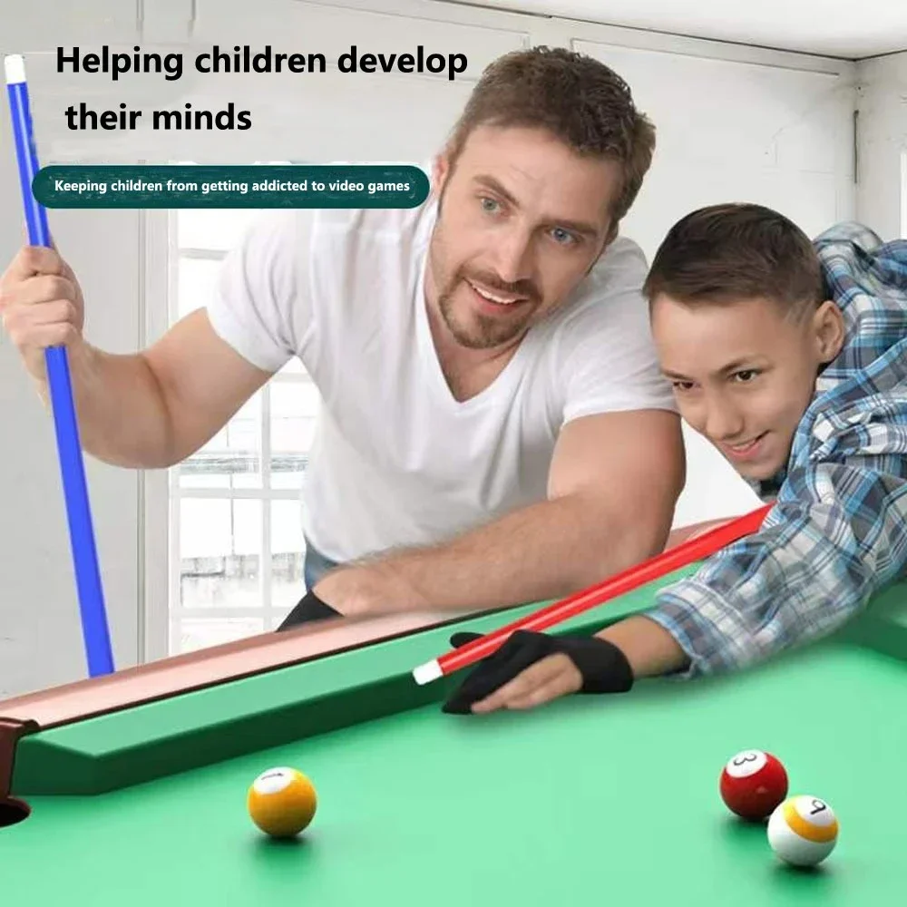 Mini Tabletop Pool Table Desktop Billiards Sets Children's Play Sports Balls Sports Toys Xmas Gift Family Fun Entertainment