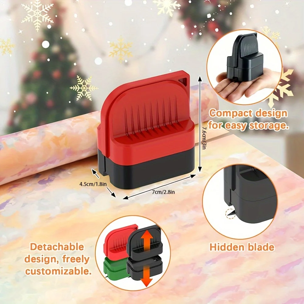Paper Cutter Tool Christmas Gift Wrapping Paper Cutting Tool Worker Home Office School Stationery Supply - 6