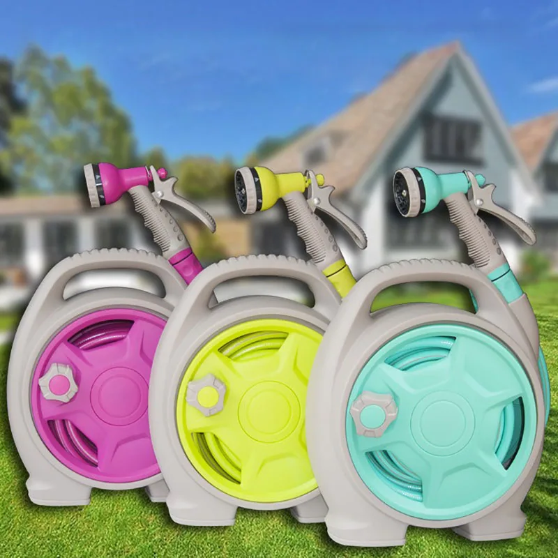 

Telescopic Water Pipe High Pressure Car Wash Portable Garden Water Hose Storage Rack Irrigation Hose Flexible Garden Hose Tool