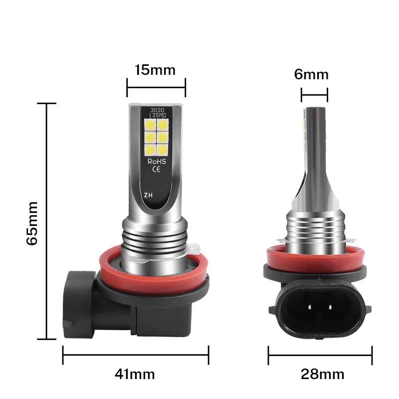 LED fog and headlight bulbs 2pcs