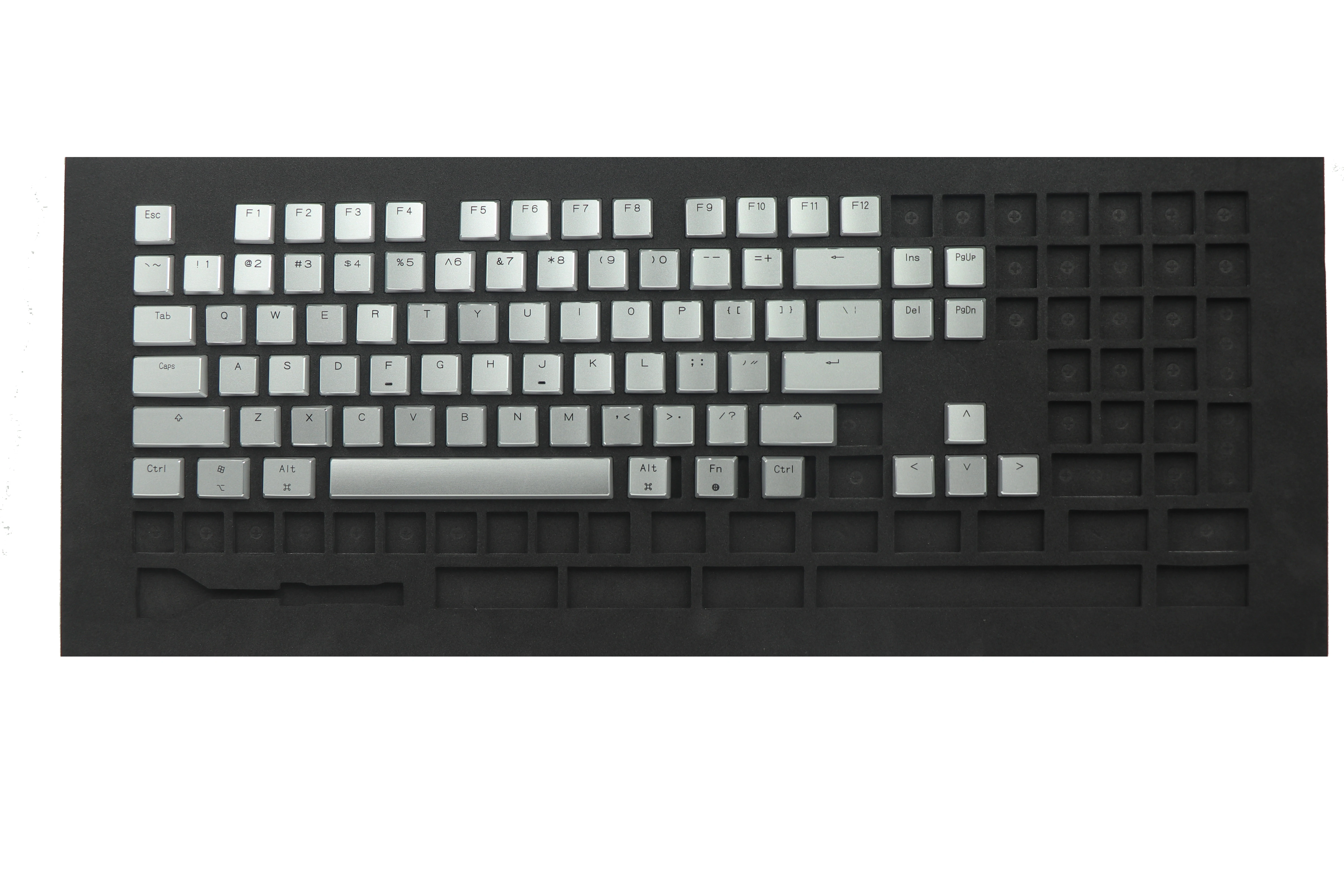 HiUM Aluminum Alloy Low Axis Keycap Custom Metal HL Transparent