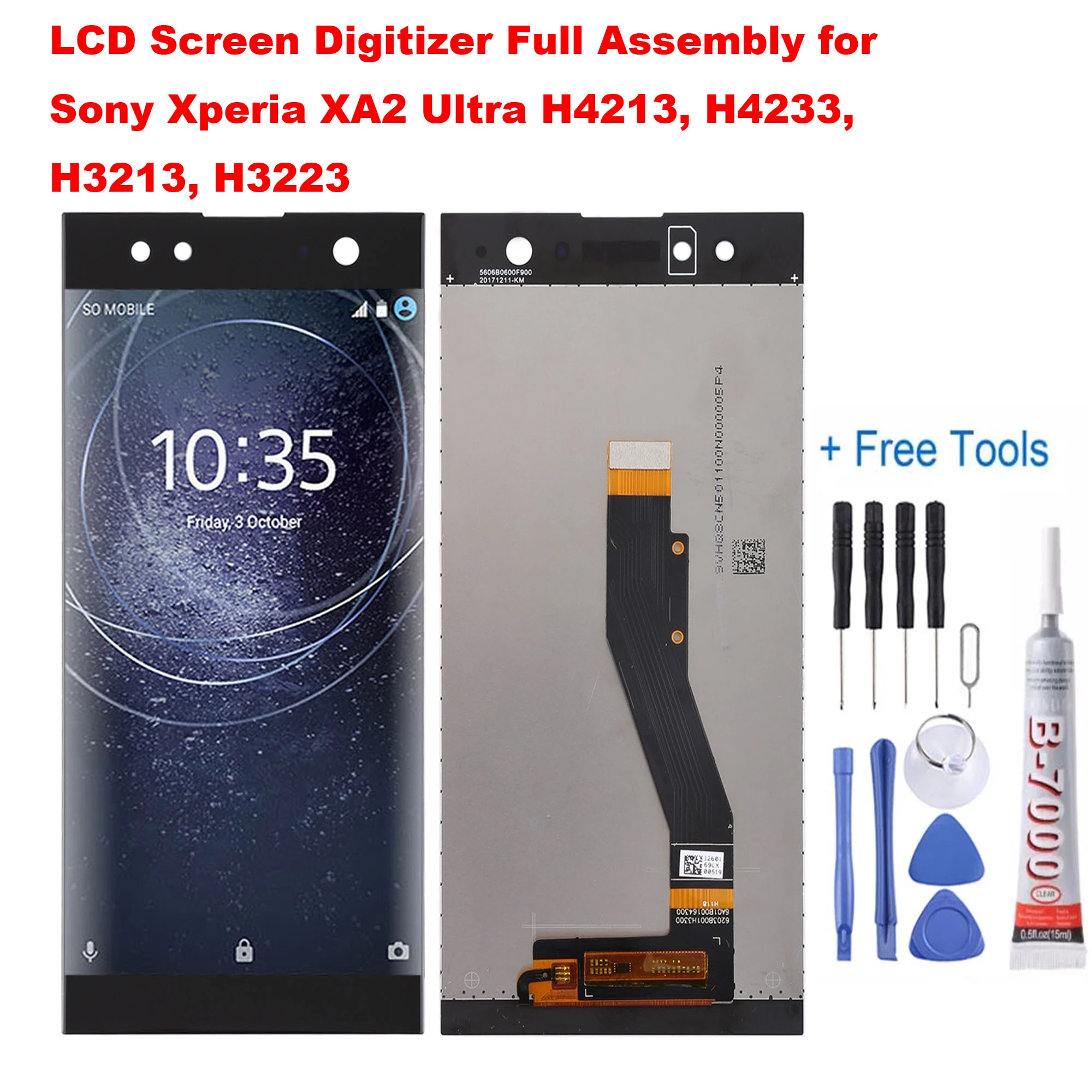 Montaje completo de digitalizador de pantalla LCD para Sony Xperia XA2  Ultra H4213, H4233, H3213, H3223 herramientas gratuitas| | - AliExpress