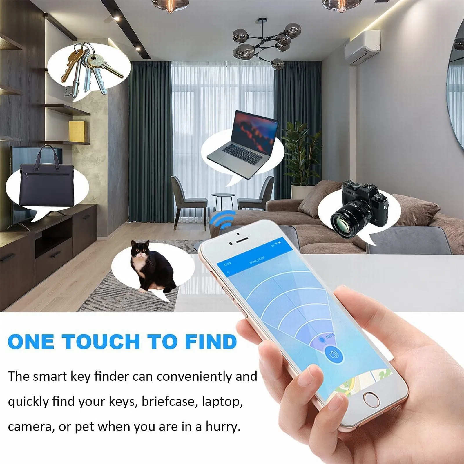 Mini Tracking Device Tracking Air Tag Key Child Finder Pet Tracker Smart Bluetooth 5.0 Tracker Car Pet Vehicle Lost