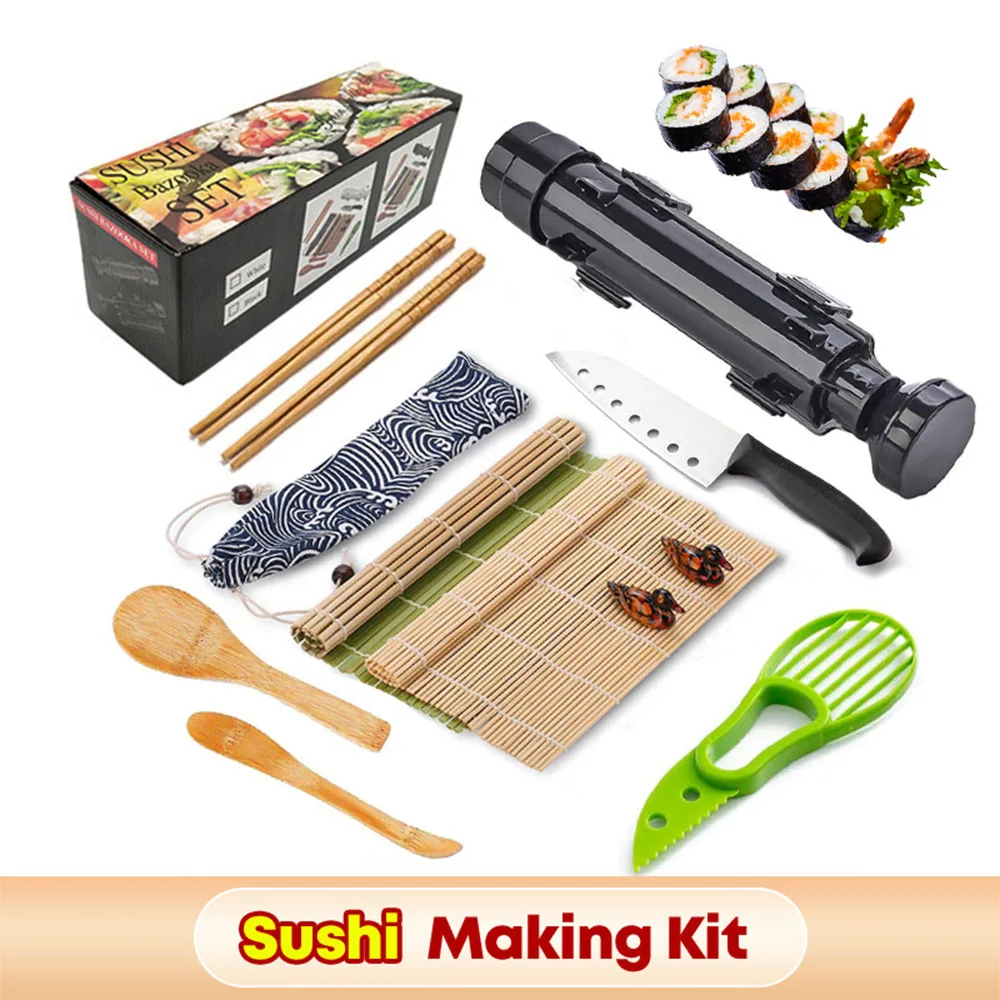 오니기리 롤링 스시 롤 주방 키트, 일본 금형, 고기 도구, 야채, 떡볶이 액세서리 메이커, 멀티 스시 볼