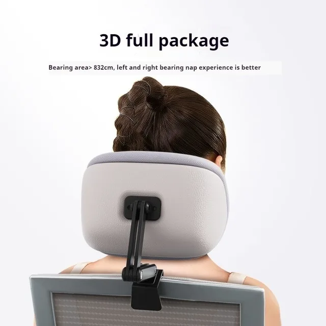 Appui-tête de chaise ergonomique universel, oreiller de tête de chaise de bureau, coussin de soutien réglable, pour le travail, la maison et l'école 5