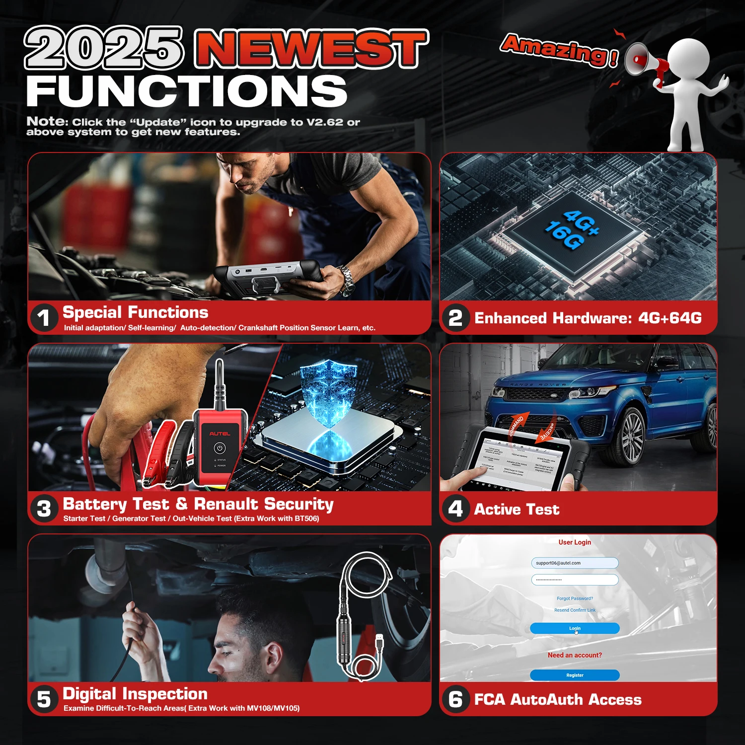 Autel MaxiCOM MK808BT Pro OBD2 Scanner Car Diagnostic Tools Code Reader With Active Test, All System Diagnosis, 28+Services 2