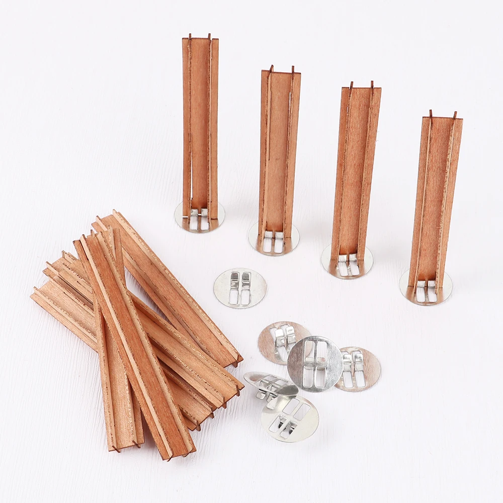 Cross Wood Candles Core Diy Candle Making Wooden Wicks Candle Making 7sets New Aliexpress