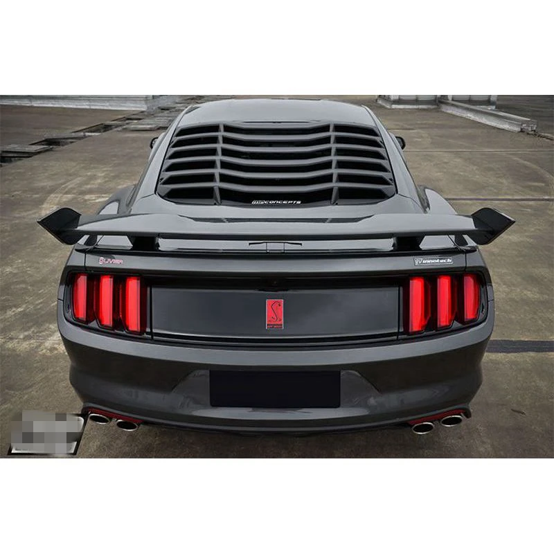 

FOR Ford Mustang Coupe 2015 2016 2017 GT style High quality ABS Material black Rear Spoiler Trunk wing
