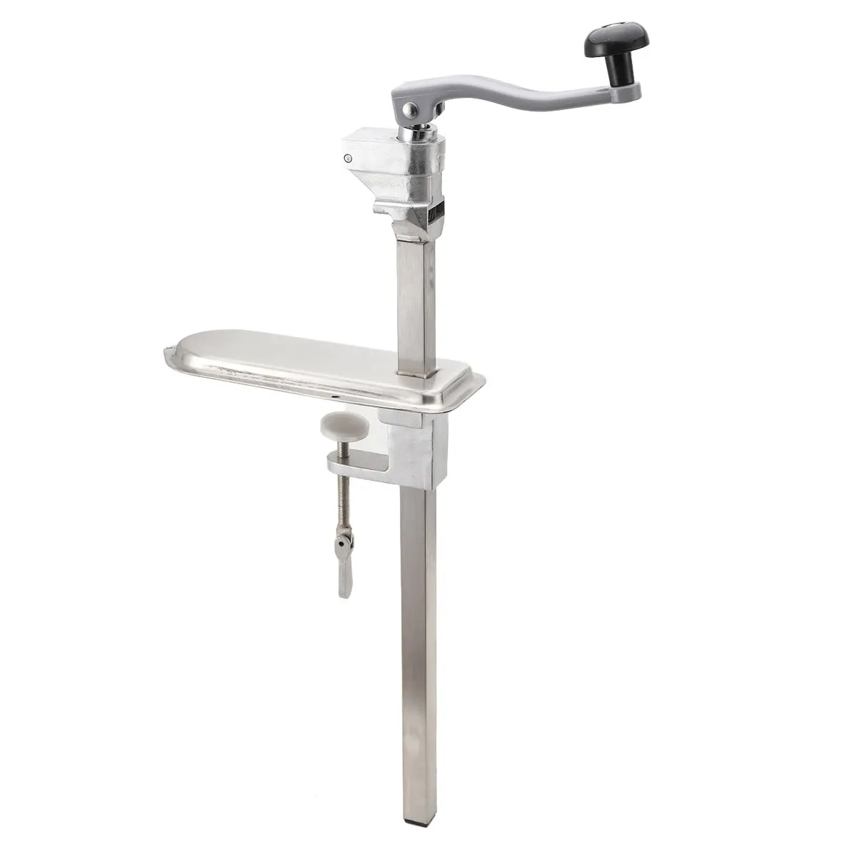 Manual Can Opener Commercial Table Clamp Opener for Large Cans Can Opener with Base Adjustable Height Industrial Opener