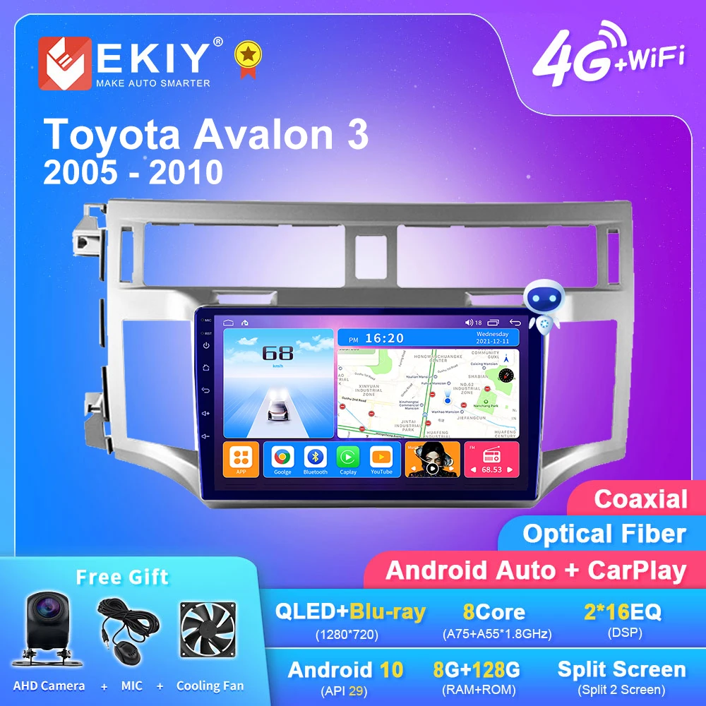 

EKIY T7 Android 10.0 For Toyota Avalon 3 2005 - 2010 Car Radio Multimedia Video Player Auto GPS Navi No 2DIN Tape Recorder DVD