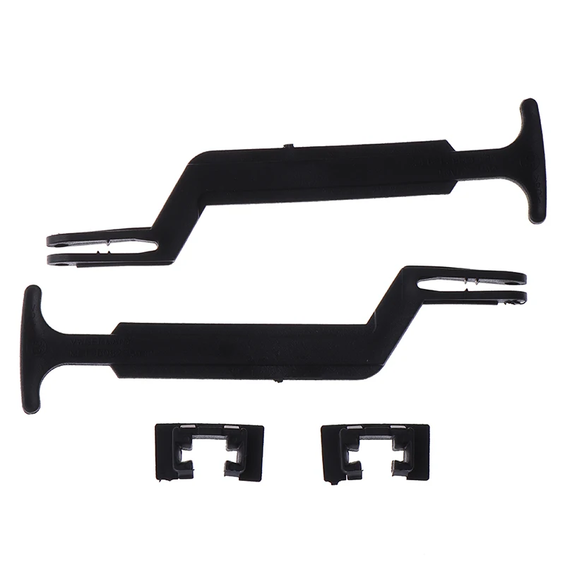 Bonnet Hood Release Rod Lock Latch Black Handle Clips 3B0823593 For Volkswage Passat B5 / B5.5 1998-2004 2Pcs/Set hood latch handle set hood release cable