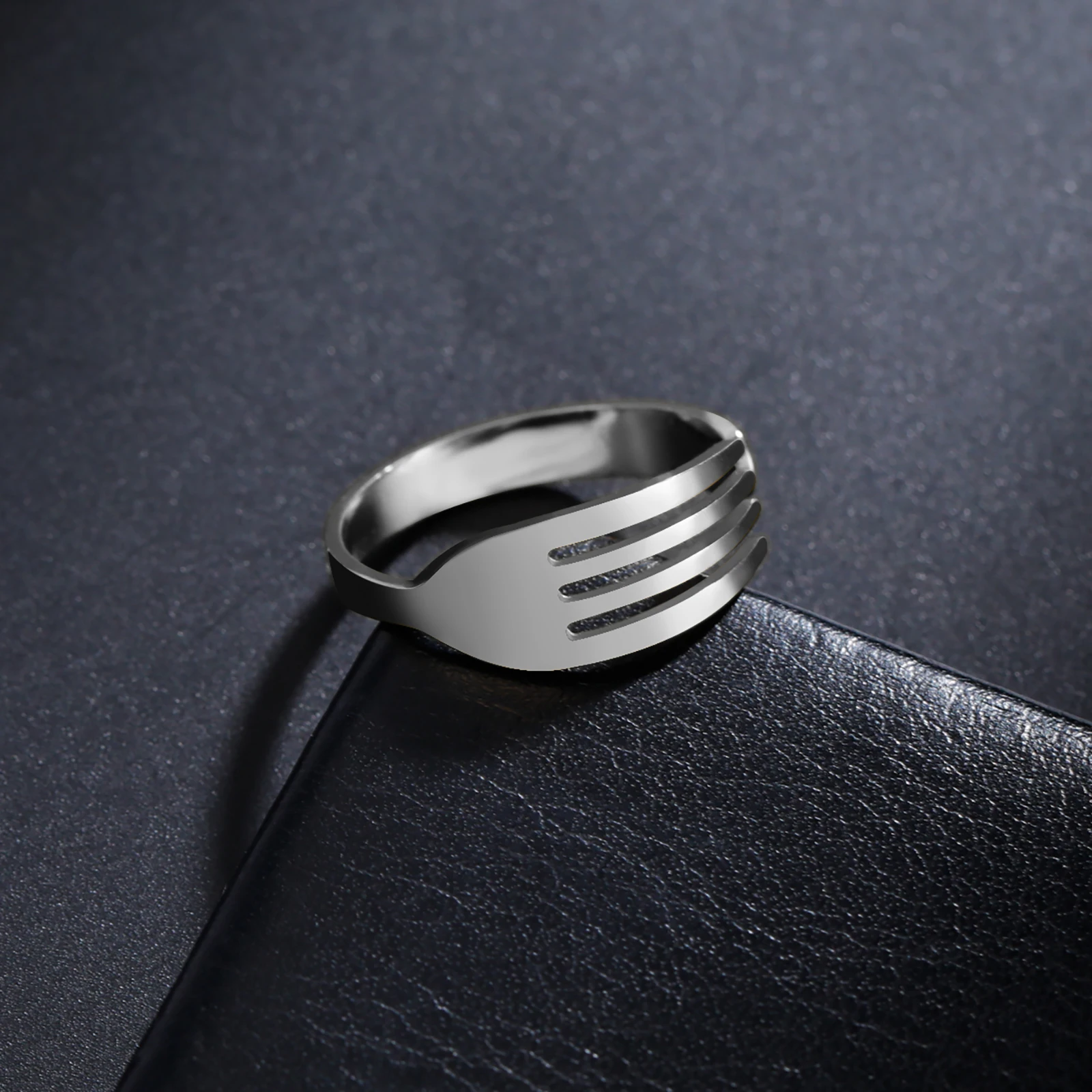Skyrim Inspired Stainless Steel Adjustable Punk Ring - Unisex Fashion Jewelry Gift