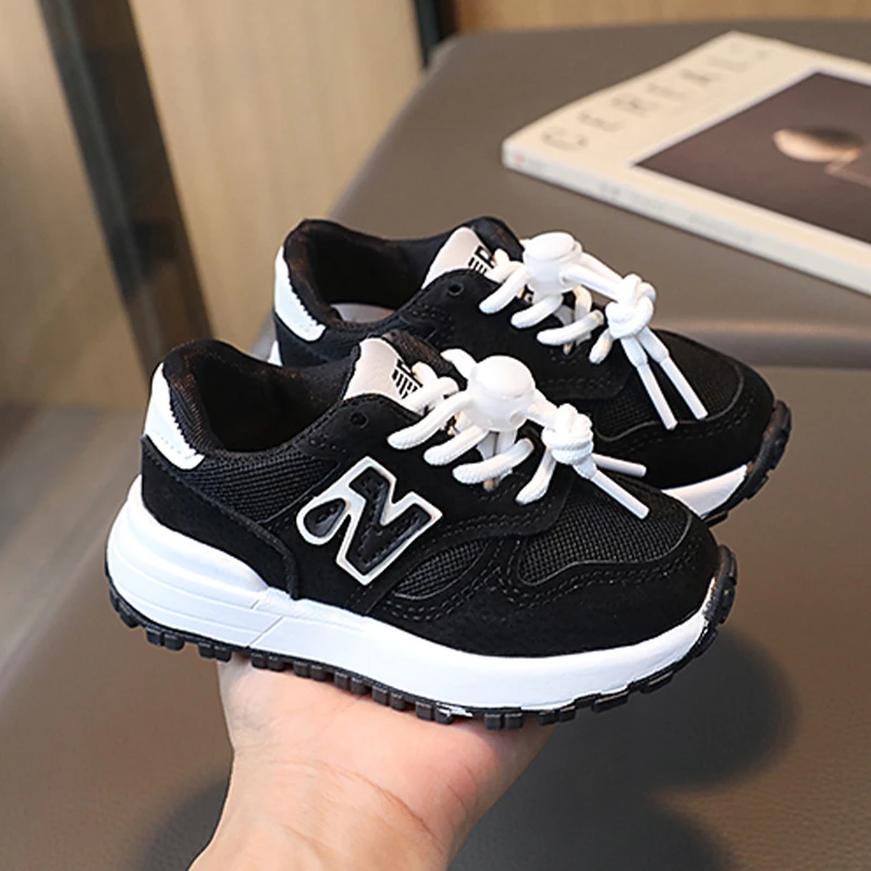 Sports Shoes Summer Spring Boys And Girls Soft Outdoor Sports And Leisure Forrest Shoes Lace-up White Non-slip Wear-resistant Mesh