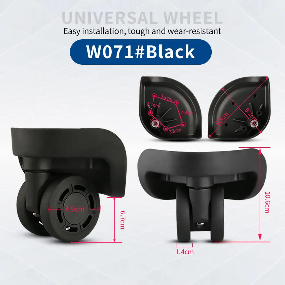 Hongsheng Suitcase Universal Wheel Trolley Case Wheel Accessories Password Travel Mute Universal Wheel Repair and Replacement