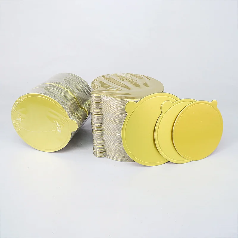 100 Golden Cake Boards 3.54 Inch Round - Cupcake & Dessert Display Trays