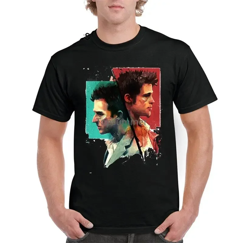 

Fight Club T-Shirt O-Neck Short Sleeves Crime Movie Streetwear T Shirt Gmt599D