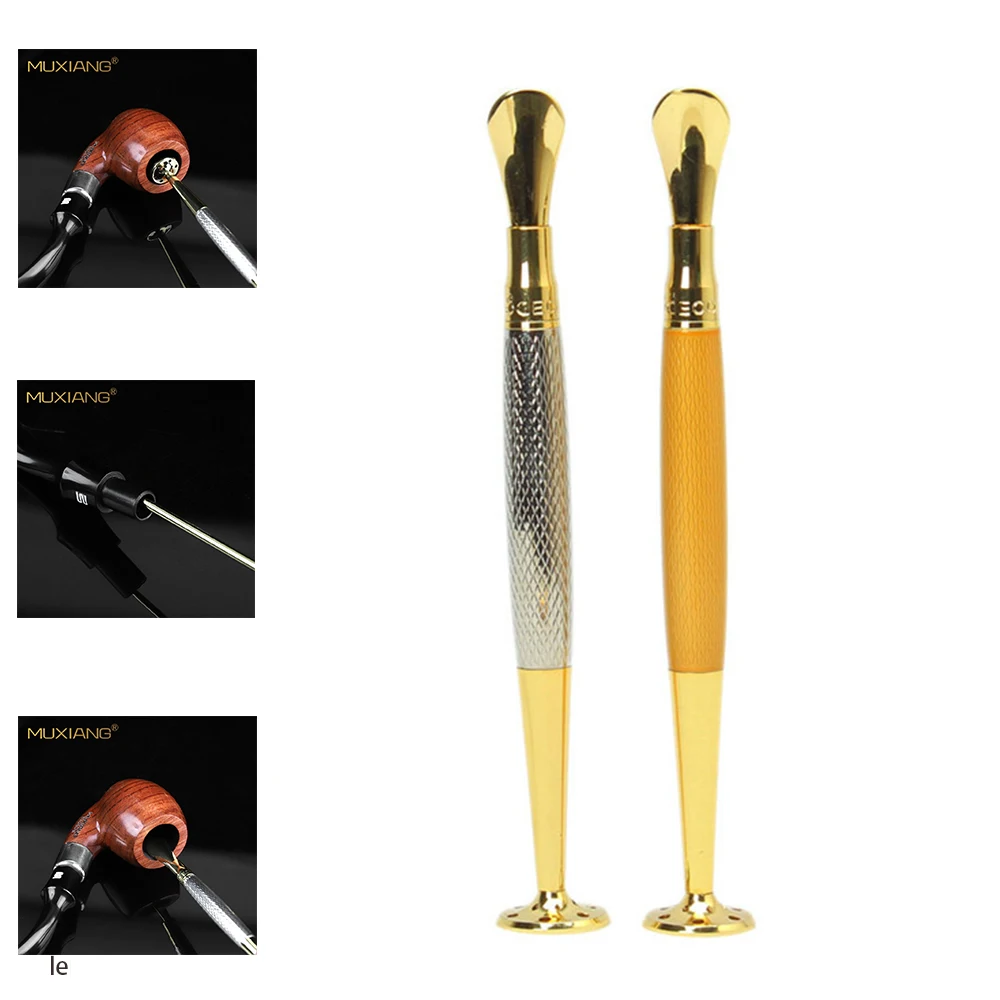 Smoking Accessories Tobacco Pipe Tobacco Smoking Accessories Smoking Pipe Smoking Pipe Cleaners 1pc Tobacco Pipe Pressing Rod Detachable 3 in 1 pipe mouthpiece clean needle pipe bowl cleaning stick Contains through needle
