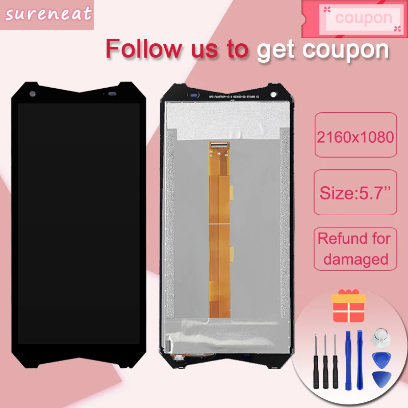 

For Ulefone Armor 3 LCD Display Touch Screen 5.7 inch Assembly Repair Part For Ulefone Armor 3T LCD Display Replacement
