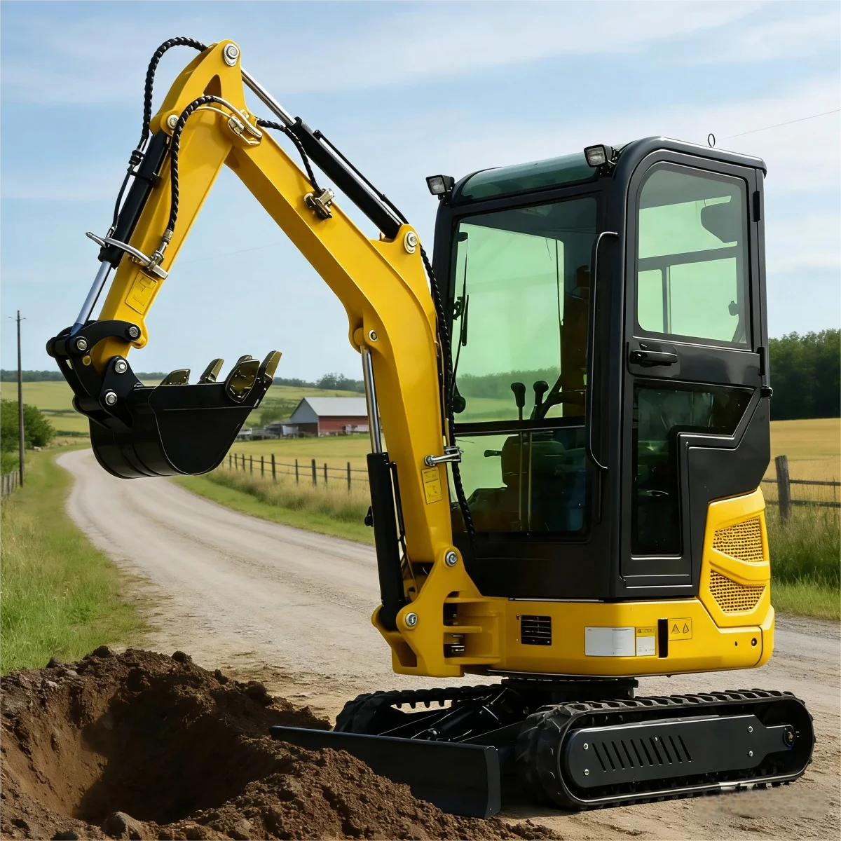 2026 New Mini Excavator 2.0 Compact Excavator Diesel Breaker Compatible Ce For Concrete Crushing Customized Mini Excavator