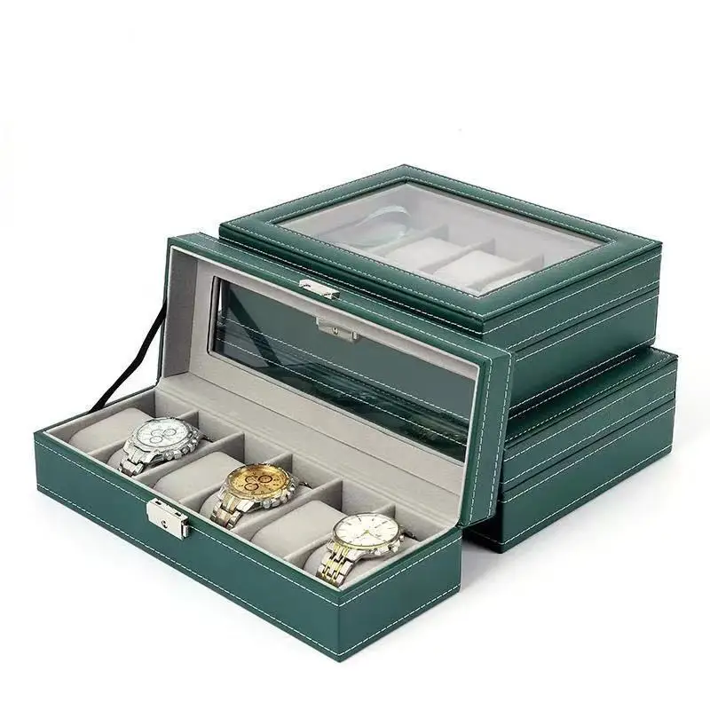 NewPULeather2023WatchBox361012GirdsWatchCaseStorageBox