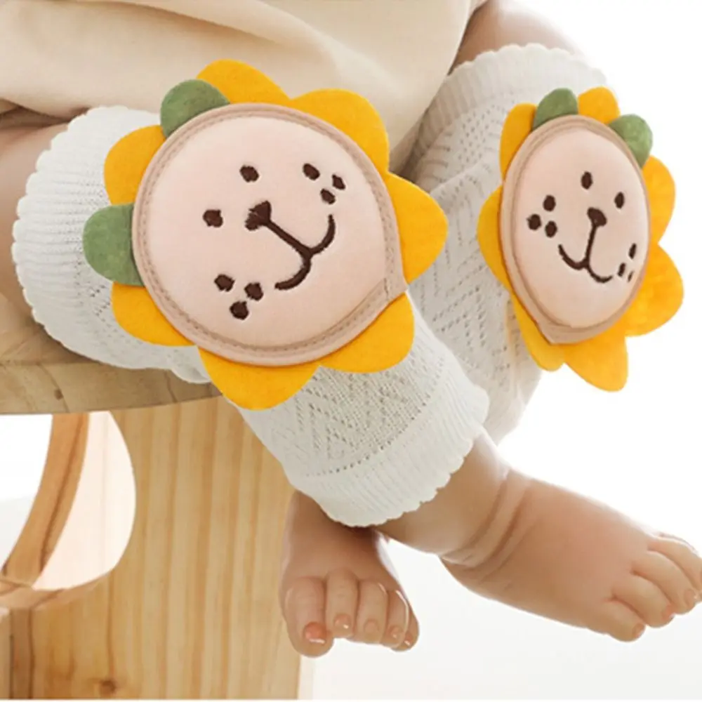 

Cute Soft Cotton Lion Elbow Cushion Orange Crawling Leg Warmers Baby Knee Pads Children Knee Protector Infants Knee Support