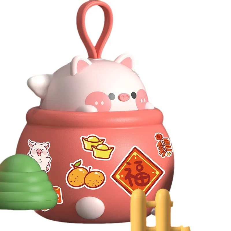 New Kids Cartoon Lucky Bag Money Bank Toys Large Capacity Can Save Can Take With Key Savings Jar DIY Handmade Ornaments Gifts