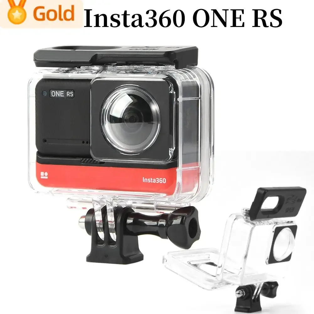 Insta360 ONE RS 방수 다이빙 케이스, Insta 360 4K 부스트 렌즈 방수 박스, 보호 쉘 커버 액세서리, 60m