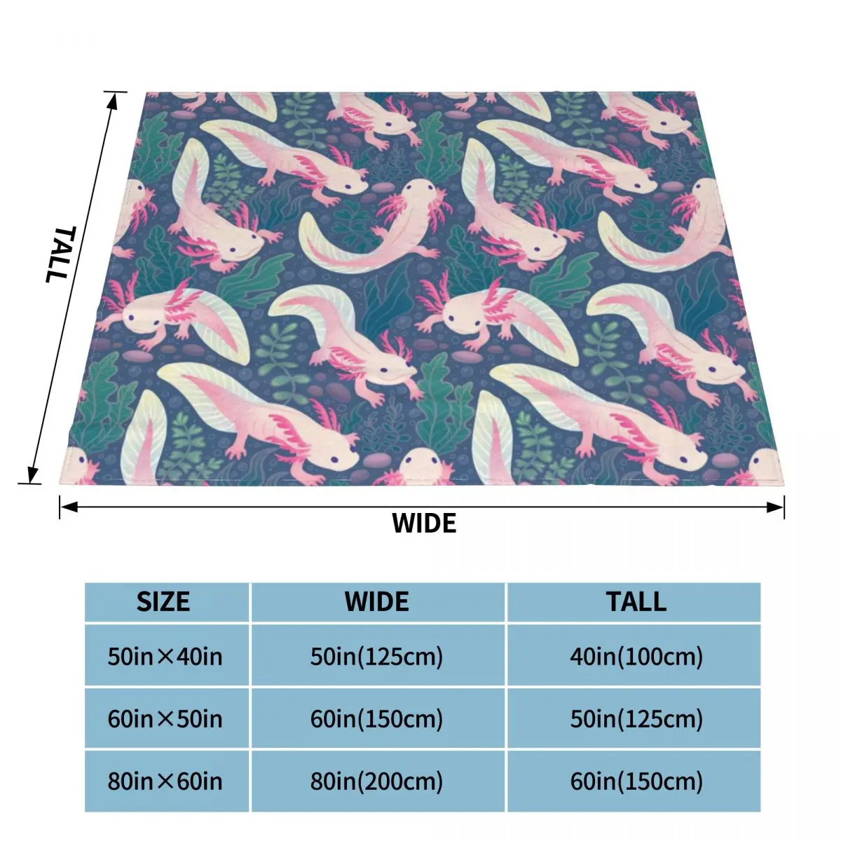 Axolotl-���� �ø��� ���, ī���� ���վش� ���� ħ�� ����� 200x150cm ħ�뺸�� ���� ���� ������ ���