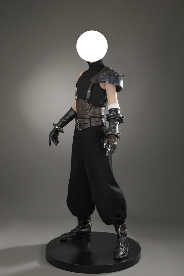 Stivali Cloud Strife Cosplay FF7 - Pelle PU, Nero - Foto 5