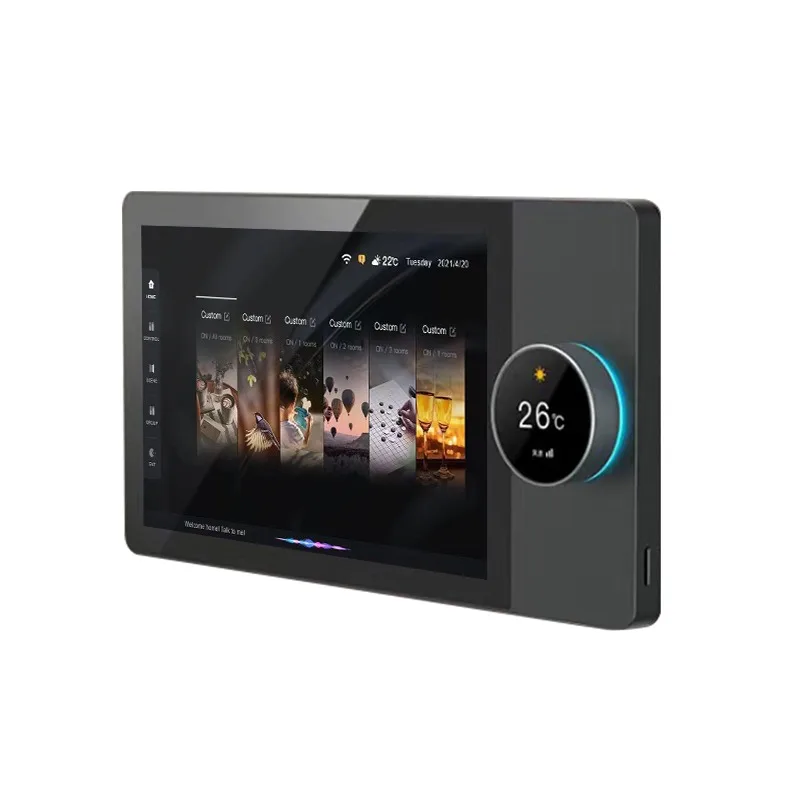 

2022 8'' Tuya HD LCD Touch Control Panel Android Smart Home Central Control Gateway with Audio Music Play Light-dimmer Function