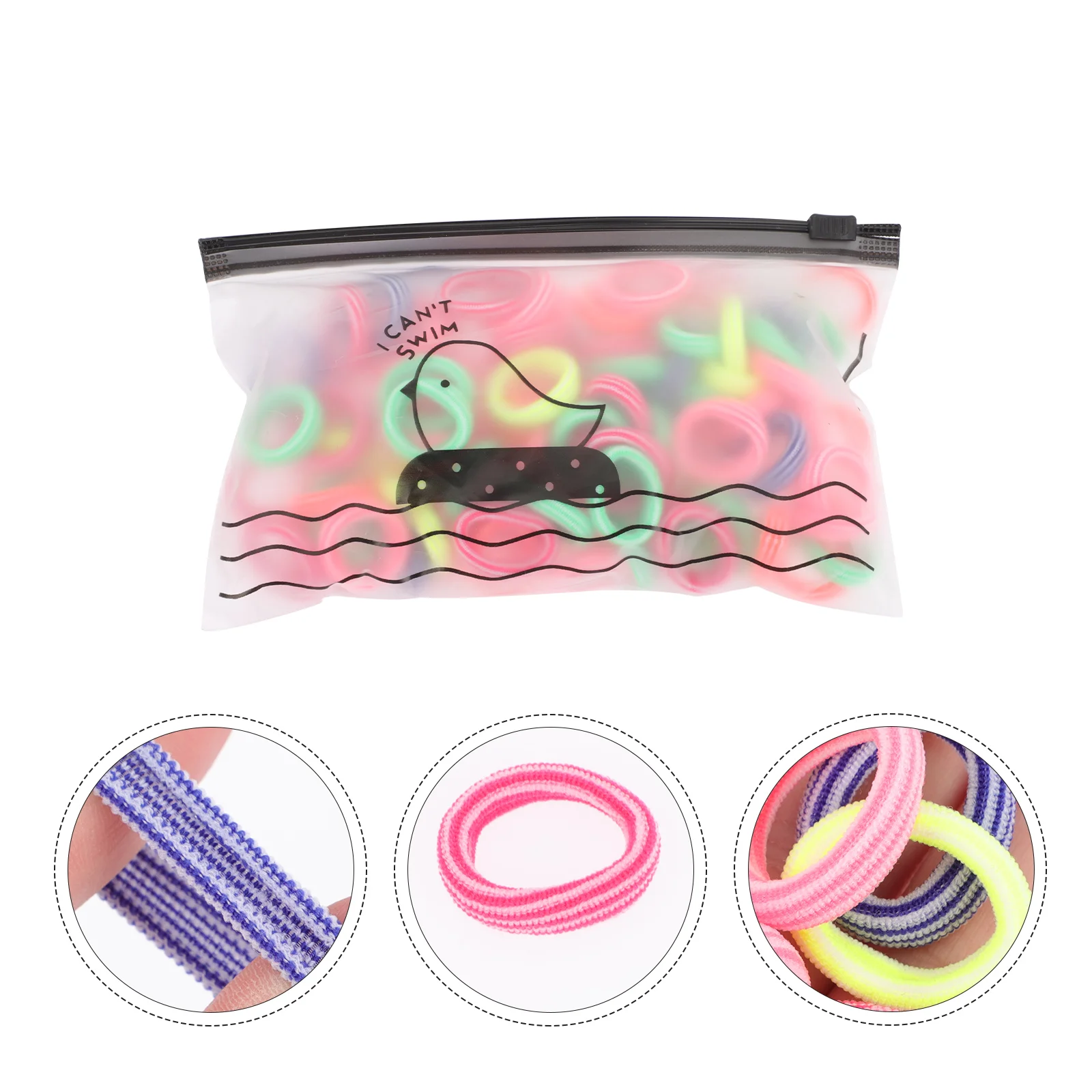 

200pcs Elastic Hair Band Hair Ropes Colorful Kids Hair Ring Ponytail Holders
