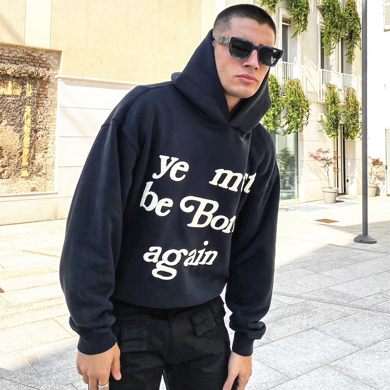 Frog Drift New Fashion CPFM KANYE Vintage Streetwear Foaming printing Sweatshirts Hooded Hoodies for men
