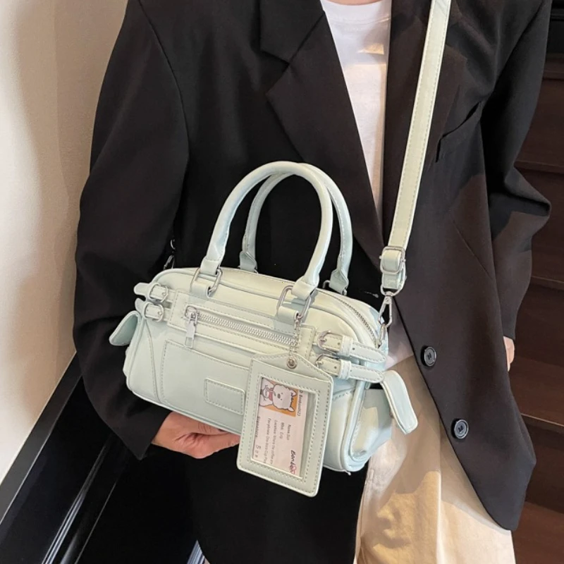 Stylish Design Glossy PU Sqeare Shoulder & Crossbody Bags Solid Zipper Hot Trendy Designer Style Handbags for Women 2026 New