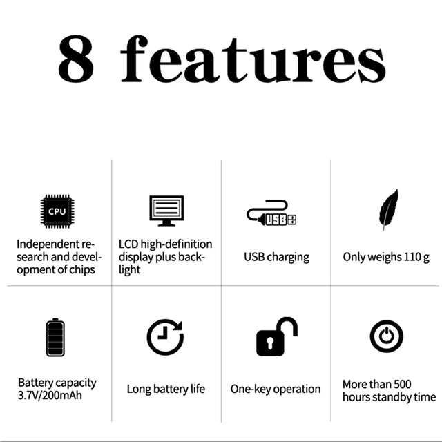 A42Z-Smart Time Lock LCD Display Electronic Timer Switch USB Rechargeable Timer Padlock Travel Electronic Timer 4