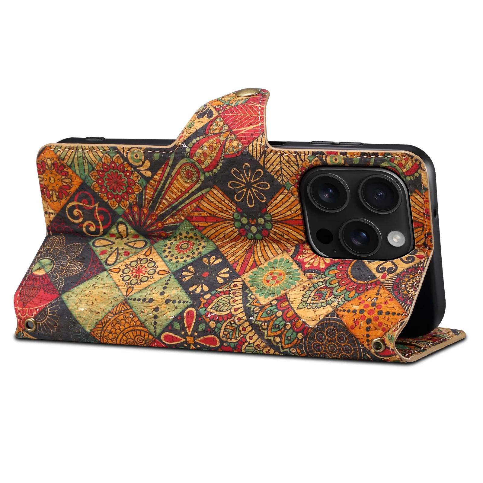 Sleek Faux Leather Flip Cover Wallet Phone Case with Magnetic Closure