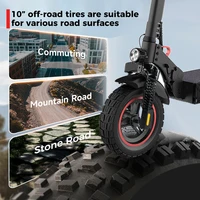 Trottinette Électrique Pliable WildStride T4Plus, Autonomie Max 60KM, 48V 15Ah, Pneu 10'' à Pression Maximale, Double Amortissement, Hauteur Réglable, Idéale pour les Trajets Quotidiens 4