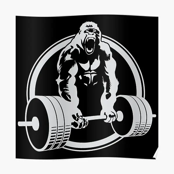Gorilla Gym Poster Print Picture Room Decorazione Della Casa Divertente Wall Art Painting Modern Decor Vintage Murale No Frame