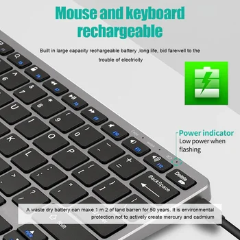 Wireless Keyboard Bluetooth 5.0&2.4G Mini Multimedia teclado bluetooth For Laptop PC TV iPad Macbook Android iPad keyboard 4