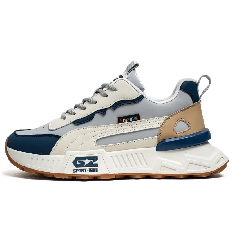 Spring Autumn New Men's Sneakers Thick soled Height Increasing Wear resistant Running Shoes for Youth Fashion Trend Casual Shoes