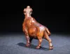 New European-style Cow Statue Zodiac Ox Animal Sculpture Retro Interior Decoration Figurine Handmade Wood Carving Ornament Feng 2