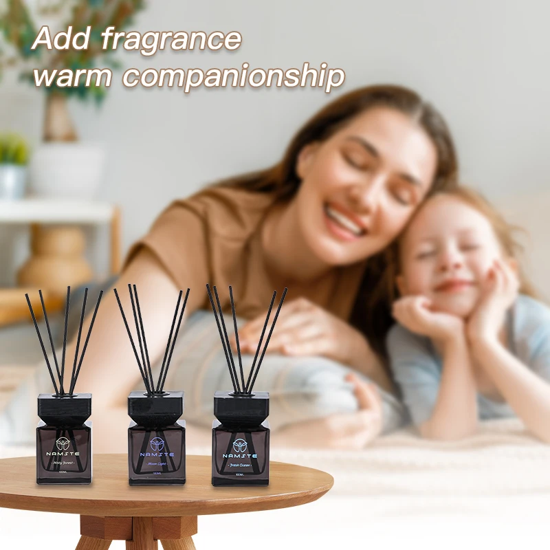 NAMSTE 100ML Fireless Reed Diffuser Oil Fragrance Replacement Stick Aroma Oil Incense Supplly Rattan Scent Air Purifier For Home 5
