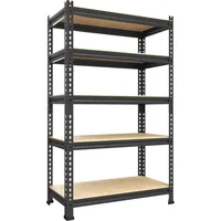Storage Shelves 5 Tier Adjustable, Heavy Duty Metal Storage Utility Rack Shelf Unit for Warehouse Pantry Closet Kitchen 1