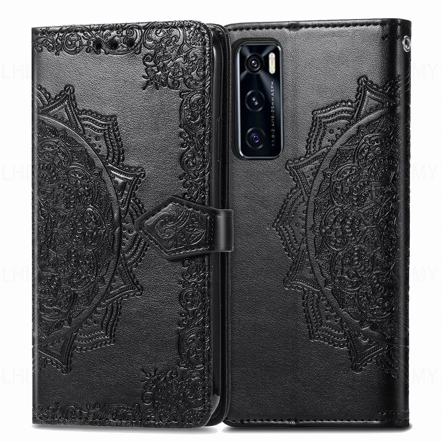 Floral Leather Flip Cover Wallet Case