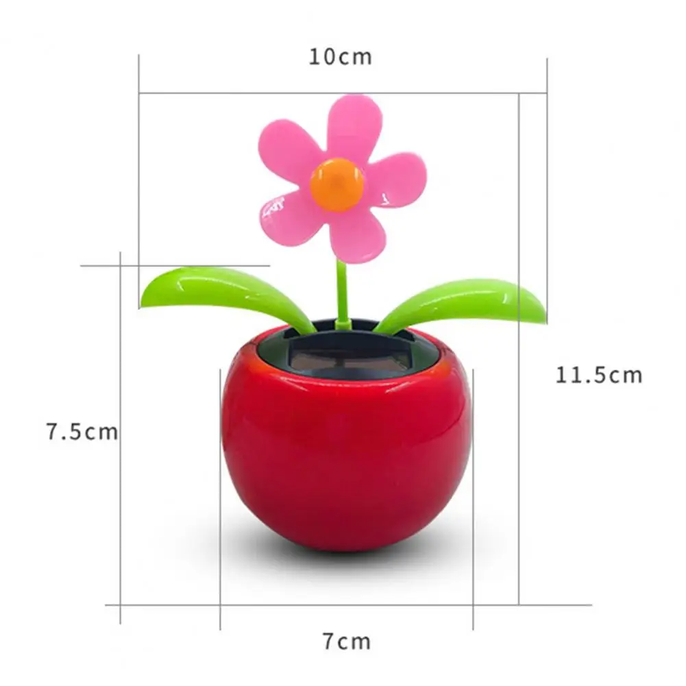 Flower Swinging Toy Funny Solar Powered Cartoon Vibrant Auto Swing Dancing Flower Animated Toy Lightweight Car Swinging fidget toys plush toy 3d printed toy anime figure toy action figure toy artificial flower toys mini stress relief toy