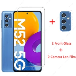 Premium Tempered Glass Screen Protector - High - Quality Film - 1 Glass and 1 Lens (For Samsung A02s)