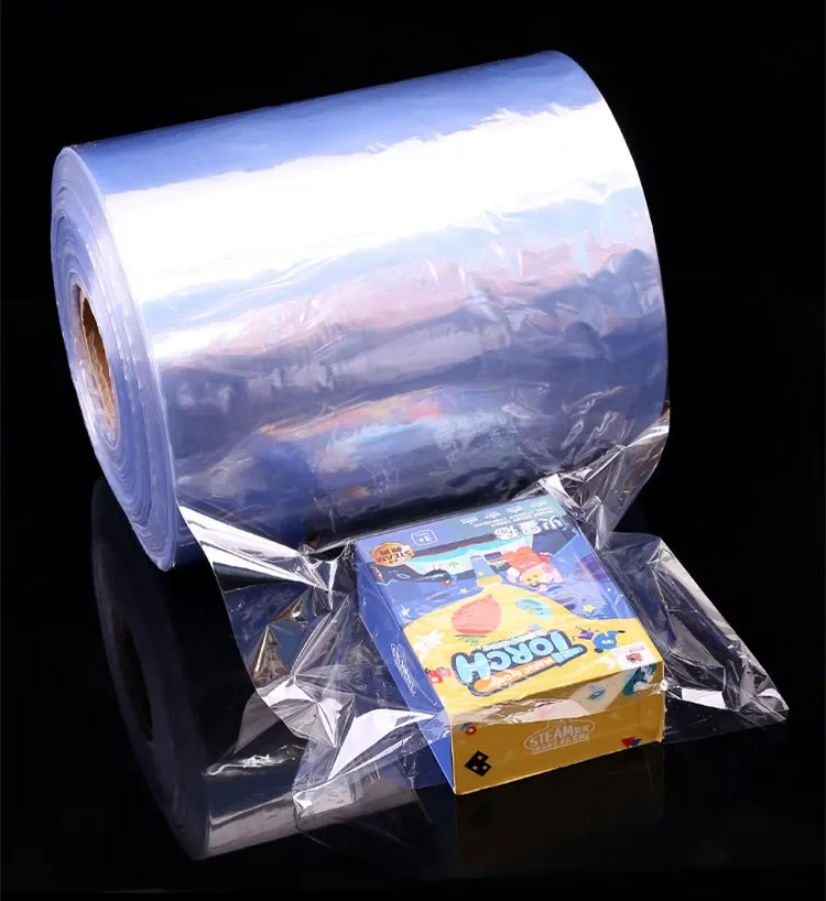 PVC heat Shrink Clear Film Membrane Plastic Cosmetic Book Box shoes Packaging Canister Hot Shrinkable tube Transparent cylinder 5