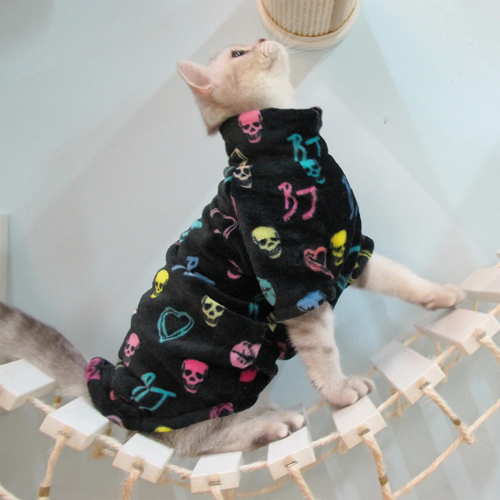 Pet Clothes Hairless Cat Sweater Winter Sphynx Clothes For Small Dogs