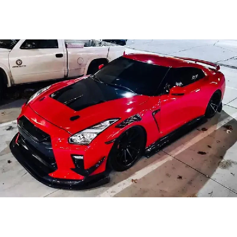 LB 스타일 드라이 카본 파이버 보닛 신형 업그레이드 스타일링 경량 엔진 커버 익스테리어 튜닝 부품 GTR35 호환